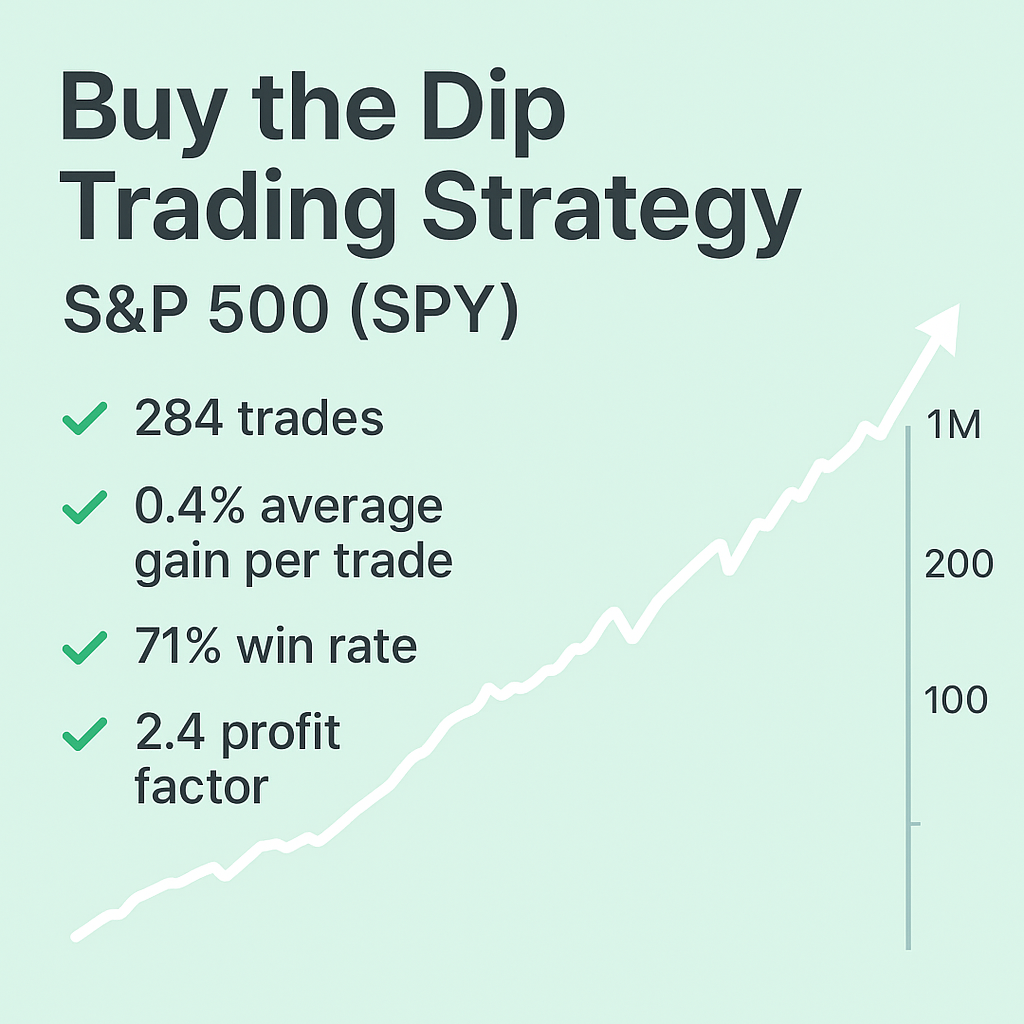 Buy the Dip Trading Strategy – S&P 500 (SPY) (#49)