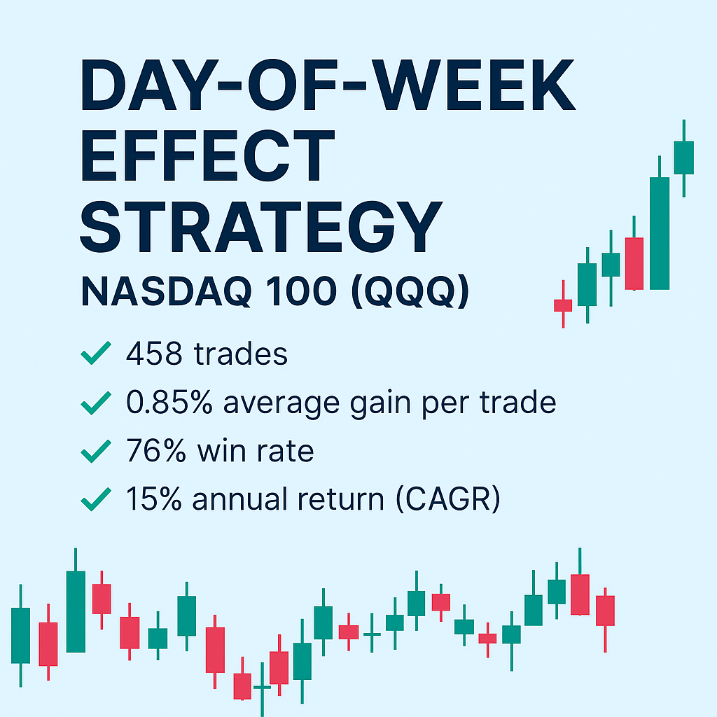 Day-of-Week Effect Strategy – Nasdaq 100 (QQQ) (#91)