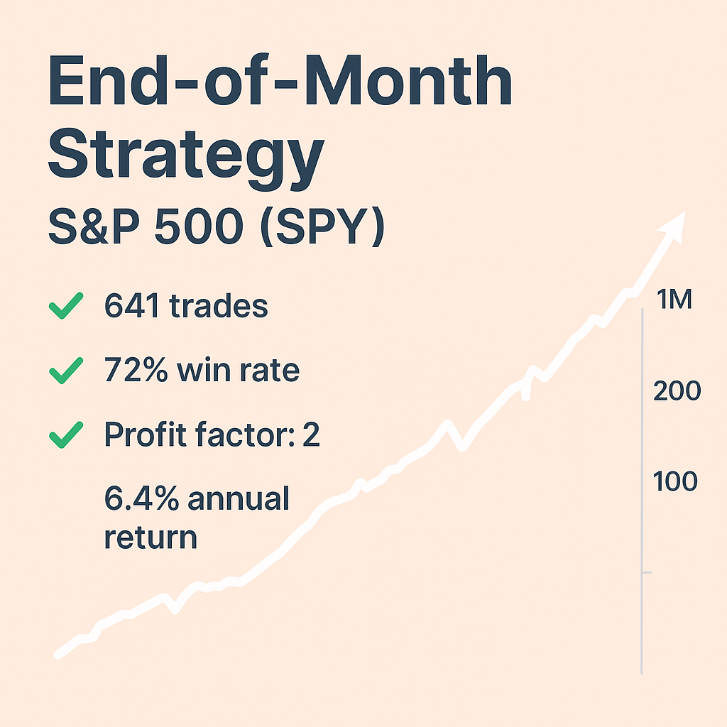 End-of-Month Strategy – S&P 500 (SPY) (#80)