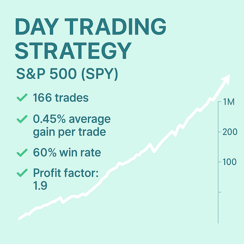 Day Trading Strategy – S&P 500 (SPY) (#78)