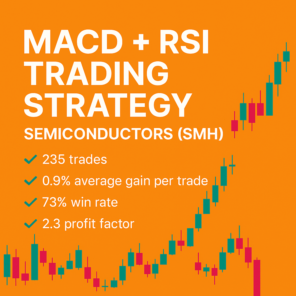 MACD + RSI Trading Strategy – Semiconductors (SMH) (#71)